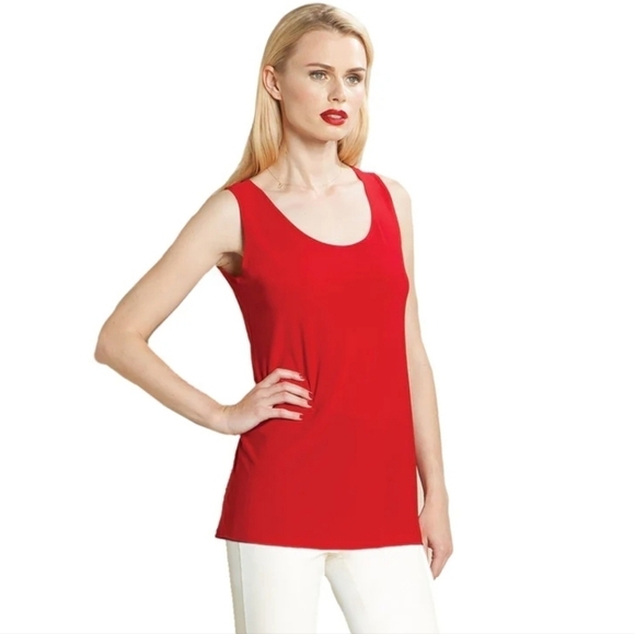 Jillian + Nicole Womens Super Soft Red Tank Top Size XL - Picture 1 of 9